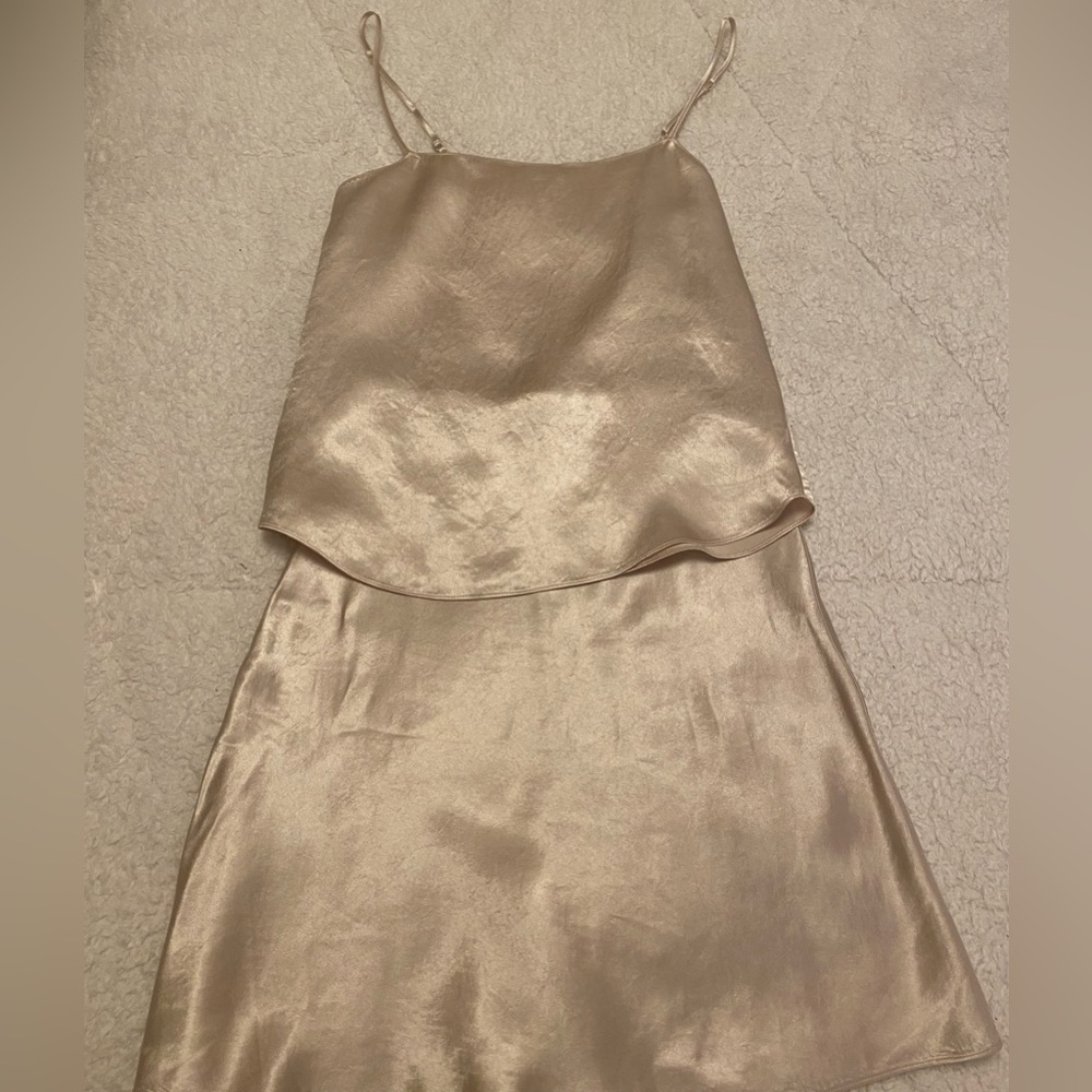 Aritzia slip skirt AND matching camisole!